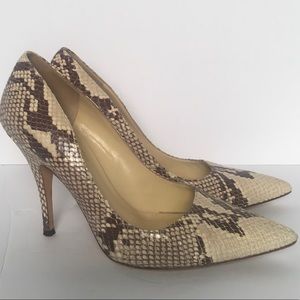 KATE SPADE • Vivian Snakeskin Heels Pumps - 7.5 B